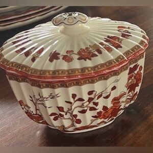 RARE difficult to find Spode Indian Tree Sugar with Lid, no Creamer